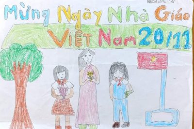 HOẠT ĐỘNG TRẢI NGHIỆM – VẼ TRANH CHÀO MỪNG NGÀY NHÀ GIÁO VIỆT NAM 20/11